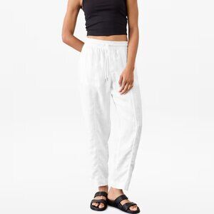 Women White Casual Pants